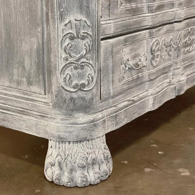 19th Century French Louis XIV Painted Commode For Sale - Image 12 of 13