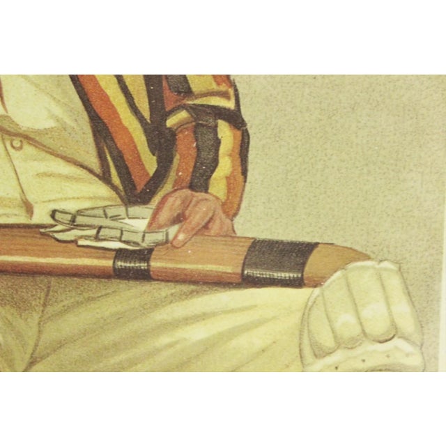 Traditional Late 19th Century Yorkshire Cricket Traditional Reproduction Print For Sale - Image 3 of 6