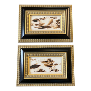 1970’s 2 Vintage Small Abstract Paintings -A Pair