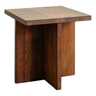 Early Mid-Century Modern Swedish Squared Wooden Lovö Table in Pine by Axel Einar Hjorth for Nordiska Kompaniet, 1930s For Sale