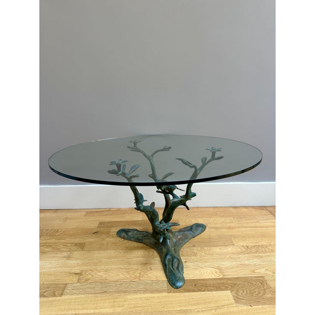 Metal Vintage Bronze Verdigris Coffee Table by Willy Daro, 1970 For Sale - Image 7 of 16