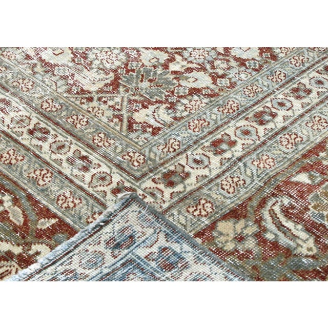 Transitional 1940s Persian Tabriz Rug For Sale - Image 3 of 5