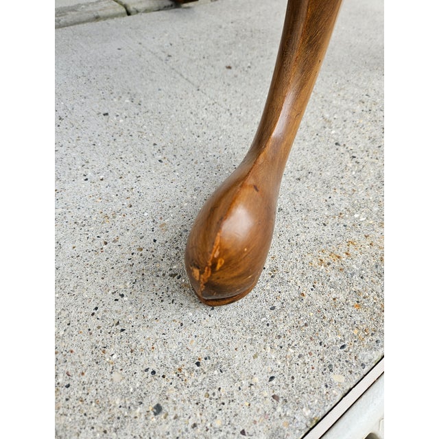 Round Pine Shop Original Pedestal Side Pub Table For Sale - Image 6 of 12