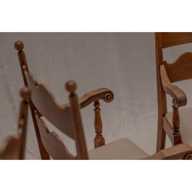Mid-Century French Dining Chairs after Charles Dudouyt, 1950s, Set of 4 For Sale - Image 12 of 18