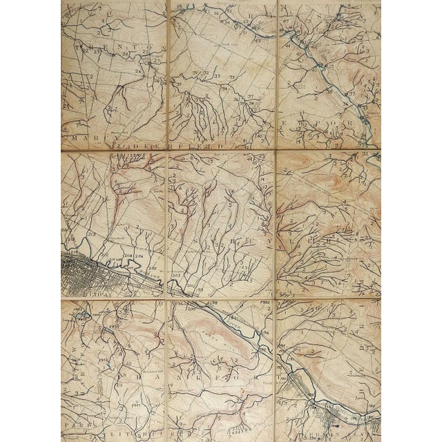 Utica New York 1898 Us Geological Survey Folding Map For Sale In Seattle - Image 6 of 6