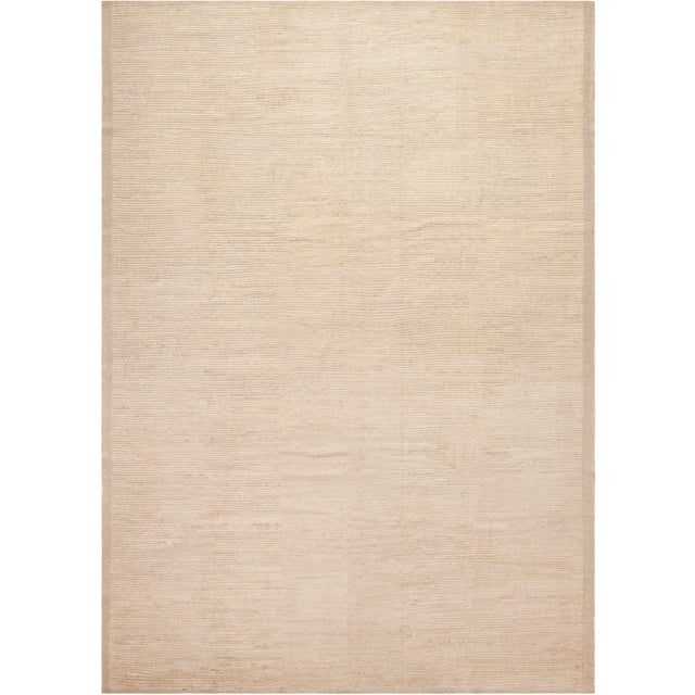 Stunning Contemporary Minimalistic Neutral Rug, Country of origin: Central Asia, Circa date: Modern