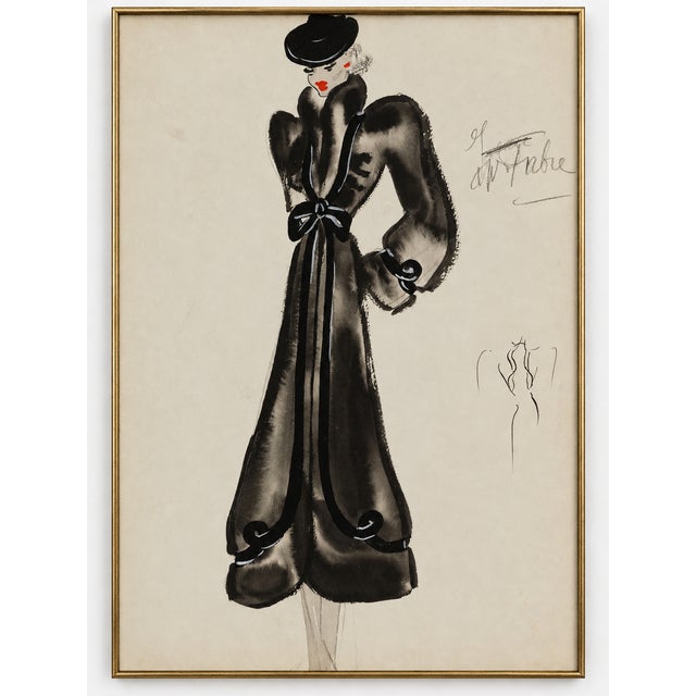 Add Parisian elegance to your bedroom, dressing room, or walk-in closet with this vintage fashion art print reproduction....