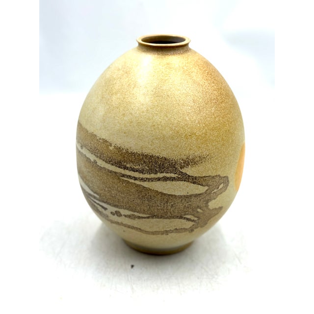 Vintage Japanese-Style Vase by Jacques Serres, 1950s, in Flawless conditions. Designed 1950 to 1959 This piece has an...