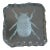 Transparent Glass Engraved Scarab Beetle Coaster For Sale - Image 8 of 12