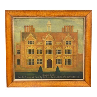 Oil Painting on Canvas of a Sixteenth Century Building by Dan Dunton For Sale