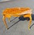 Elegant real wood Marquetry desk/ Tea table, Inlays and Bronze Ormolu French style. Height 24.5''. width 36". Depth 24"