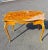 Elegant real wood Marquetry desk/ Tea table, Inlays and Bronze Ormolu French style. Height 24.5''. width 36". Depth 24"