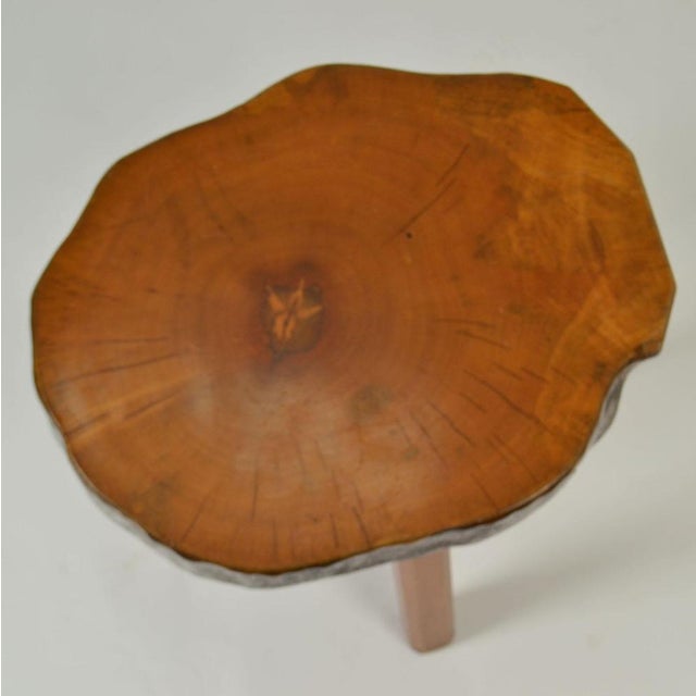 Side Tables Handcrafted in Burr Wood, 1970s, Set of 3 For Sale - Image 6 of 13