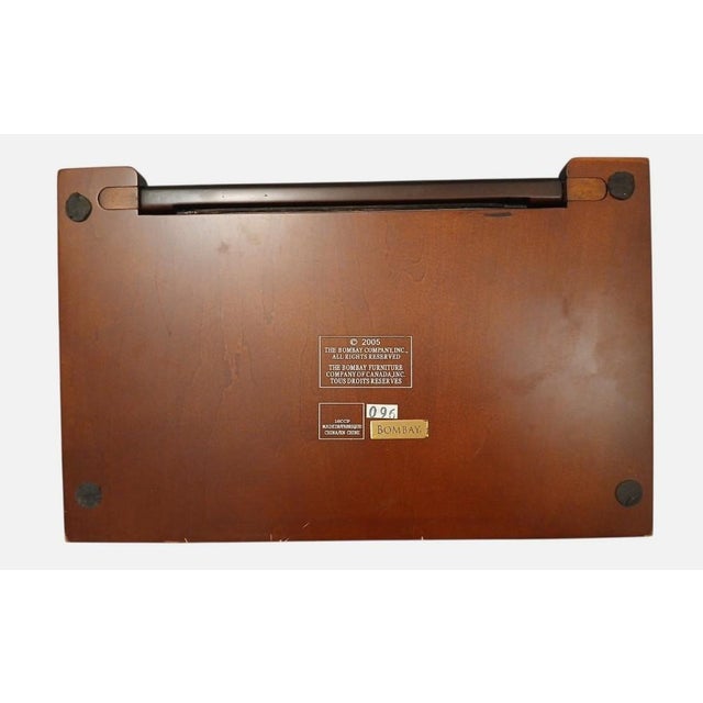 2005 Bombay Company Jewelry Chest 15x9 Compartment Drawers Cherry Wood Vintage For Sale - Image 14 of 16