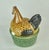 Chicken-Shaped Egg Cup with Green Base, 1970s, in Very Good conditions. Designed 1970 to 1979