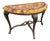 Table - Rare Pen Shell Demi-Lune Console With Swans For Sale