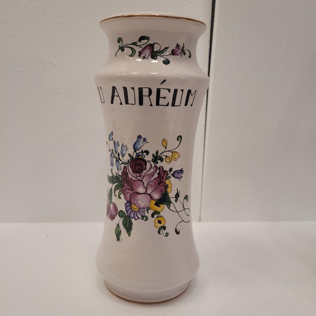 19th Century Albarelos, Strasburg Luneville Porcelain, France For Sale - Image 9 of 12