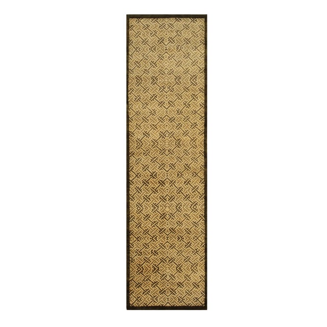 Contemporary 9x12 Sophisticated Nadia Beige Geometric Modern Hand Knotted Wool Carpet Rug For Sale - Image 3 of 10