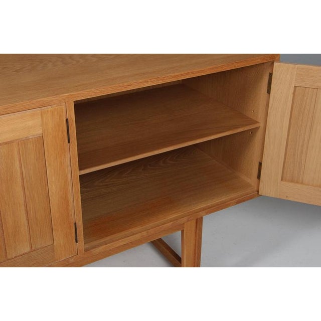 Brown Vintage Danish Sideboard in Oak by Arne Vodder, 1960s For Sale - Image 8 of 10