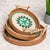 A set of three round trays with a hand-woven frame made of natural rattan. The surface of the tray is spliced ​​with...