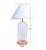 White and Light Blue Butterfly Cloche Lamp For Sale In New York - Image 6 of 7