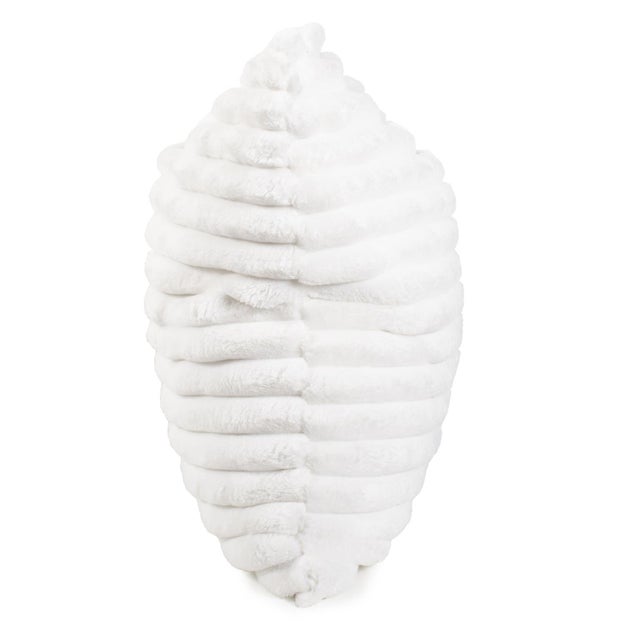 Kenneth Ludwig Chicago Pillow 24 x 24 Shar Pei White - Down Insert For Sale - Image 4 of 11