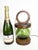 Wooden Table Lamp with Glass Globe, France, 1960s For Sale - Image 3 of 10