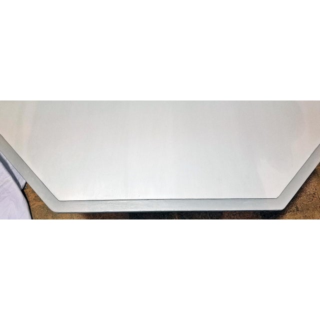 1950s 1950s Hollywood Glam Octagonal Painted Center or Dining Table For Sale - Image 5 of 12