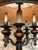 Spanish Mid 20th Century Monumental Spanish Colonial Wood & Wrought Iron Table Lamps With Wood Lampshades - a Pair For Sale - Image 3 of 11
