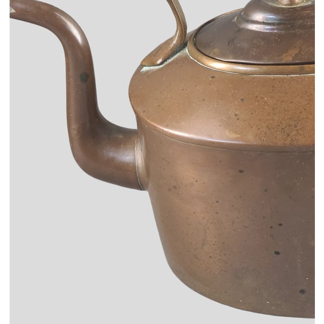 Late 19th Century Antique English George III Copper Kettle Pot 1800s For Sale - Image 5 of 12