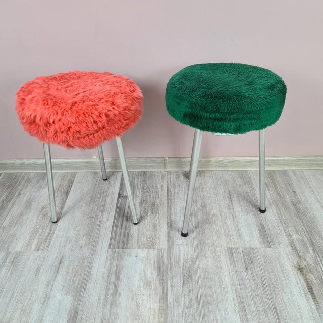 Stools from VEB Elektroinstallation Deutschneudorf, East Germany, 1960s-1970s, Set of 2 For Sale - Image 6 of 11