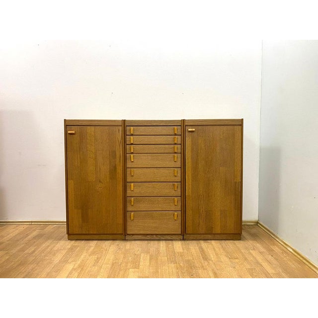 Wood Vintage Cabinets with Drawers, Czech, 1980s For Sale - Image 7 of 15