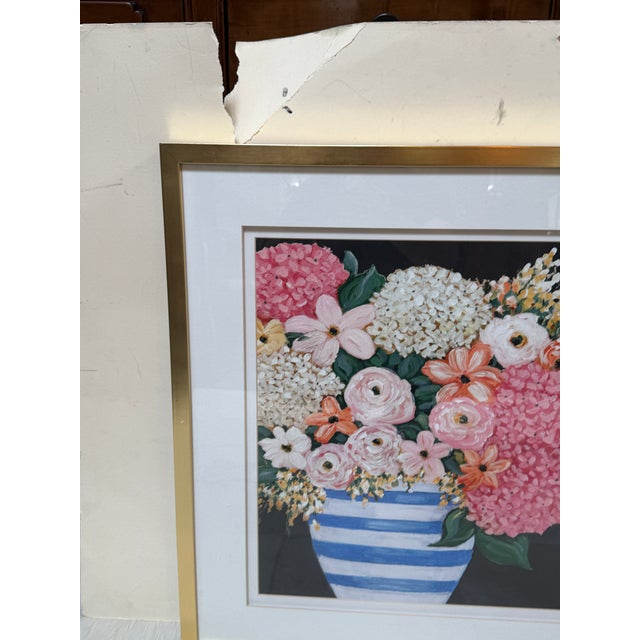 Design Plus Galley presents First Blush #3 from Wendover Art Group. This print is a vibrant and whimsical floral still...