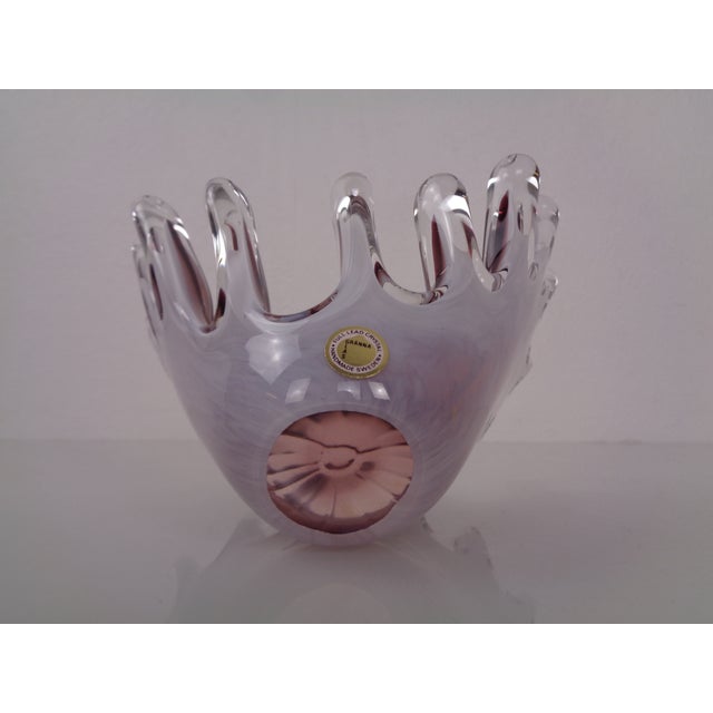 Handmade Crystal Glass Bowl from Gränna Glas, Sweden, 1970s For Sale - Image 15 of 18