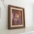 Signed Purple Pink Mauve Abstract Polychrome Painting in Faux Bamboo Frame For Sale - Image 4 of 10