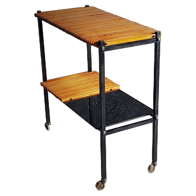 Danish Teak Bar Wagon, 1950s For Sale