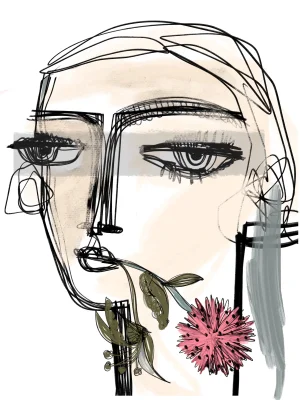 “Ines in Tuscany” Contemporary Limited Edition Print by Annie Naranian