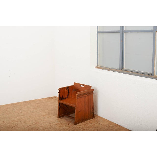 Children's Armchair in Wood, 1940s For Sale - Image 10 of 13