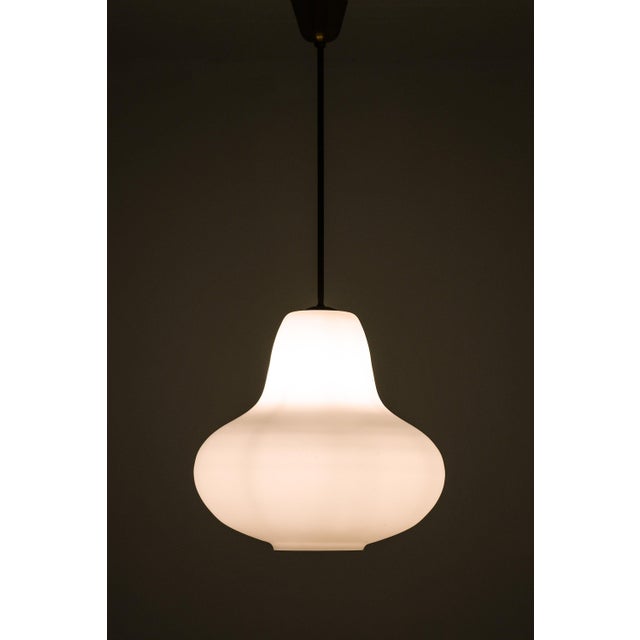 Pendant Lamp in Brass by Carl Axel Acking, 1940s For Sale - Image 3 of 6