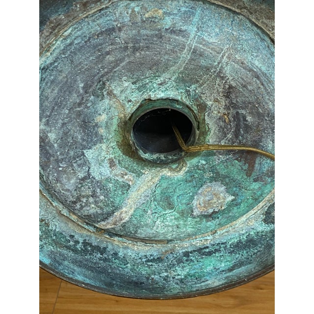 Early 20th Century Cast Bronze Floor Lamp With Neolithic Chinese Motif For Sale - Image 12 of 13
