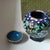 Pair of Vintage Cloisonné Enamel Tea Jars – Black Ground, Floral Motif, With Original Box For Sale - Image 4 of 9