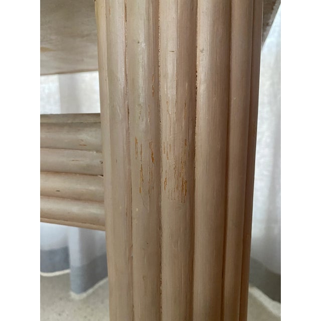 Beige 1980s Postmodern Stone Topped Console Table For Sale - Image 8 of 12