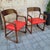 Mid-Century Wooden Traineau Chairs from Baumann, France, 1960s, Set of 2 For Sale - Image 13 of 18