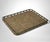 Elegant and refined tray featuring a solid lacquered brass frame that encloses a clear lucite panel, within which an...