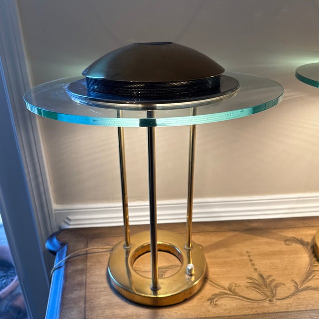 Robert Sonneman 1970s "Saturn" Table Lamp by Robert Sonneman for George Kovacs ~ a Pair For Sale - Image 4 of 12