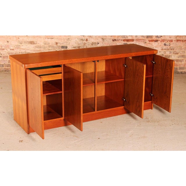 Christian Linneberg Mid-Century Danish Teak Sideboard by Christian Linneberg, 1970s For Sale - Image 4 of 15