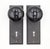 Traditional Vintage Classic Black Ceramic & Cast Iron Door Knob Set For Sale - Image 3 of 6
