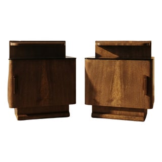 Vintage Nightstands by Jindřich Halabala for Up Závody, 1940s, Set of 2 For Sale