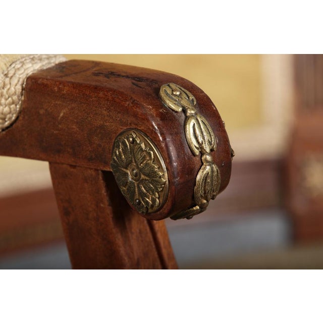Set of Antique Empire Armchairs with Bronze Applications, 1800 For Sale - Image 18 of 18