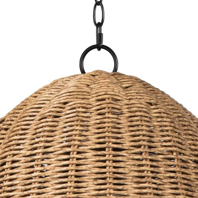 Not Yet Made - Made To Order Regina Andrew Beehive Outdoor Pendant, Weathered Natural, Small For Sale - Image 5 of 8